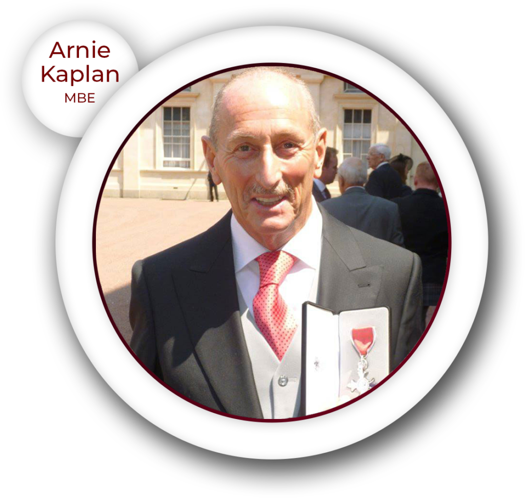 Arnie Kaplan MBE circle